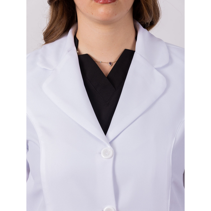 S7 Medical Floracoat feminine overcoat in white