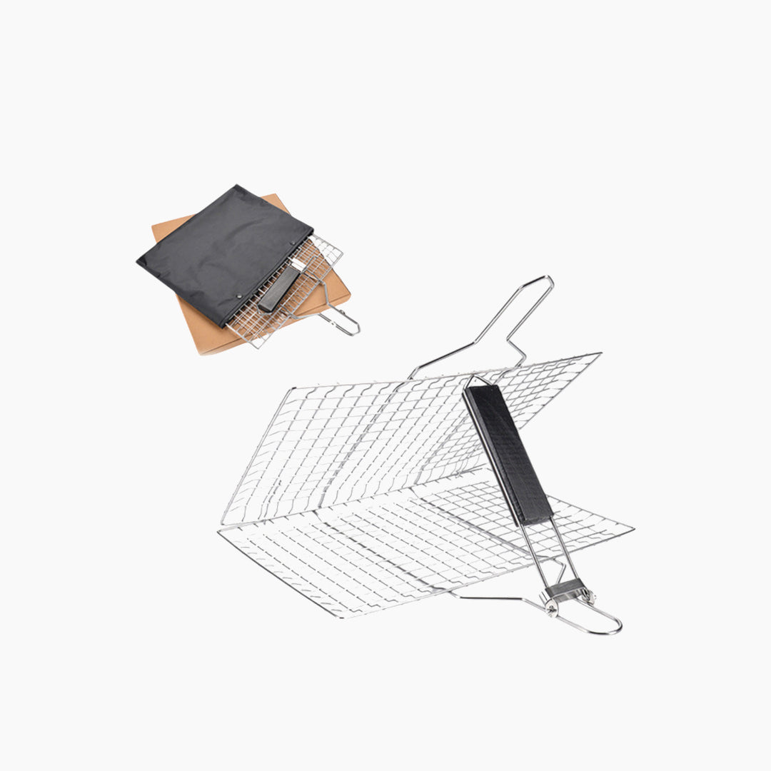 Badia Foldable BBQ Grilling Basket