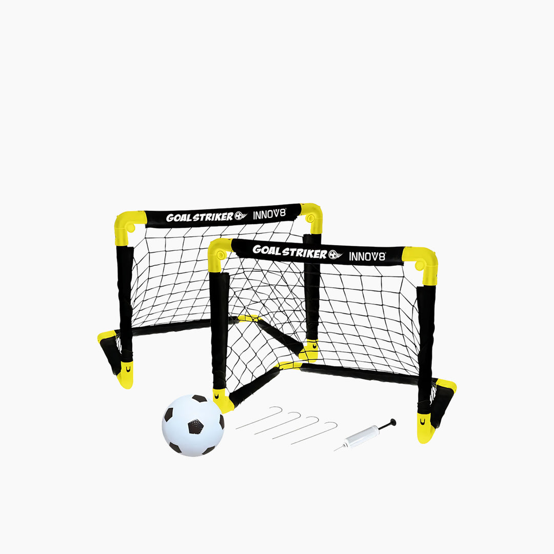 Innov8 Folding Double Mini Soccer Goal Set - HUNA