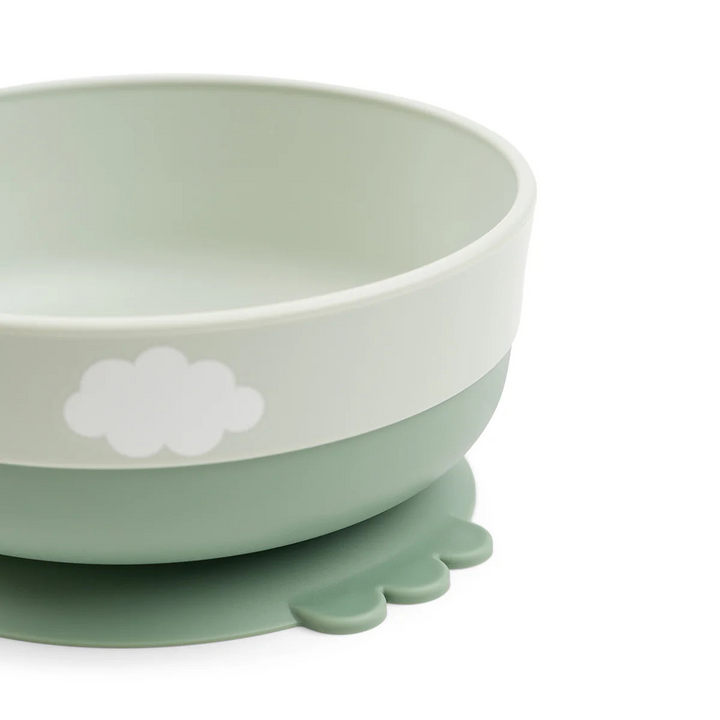 Done By Deer Foodie First Meal Set in Happy Clouds Green