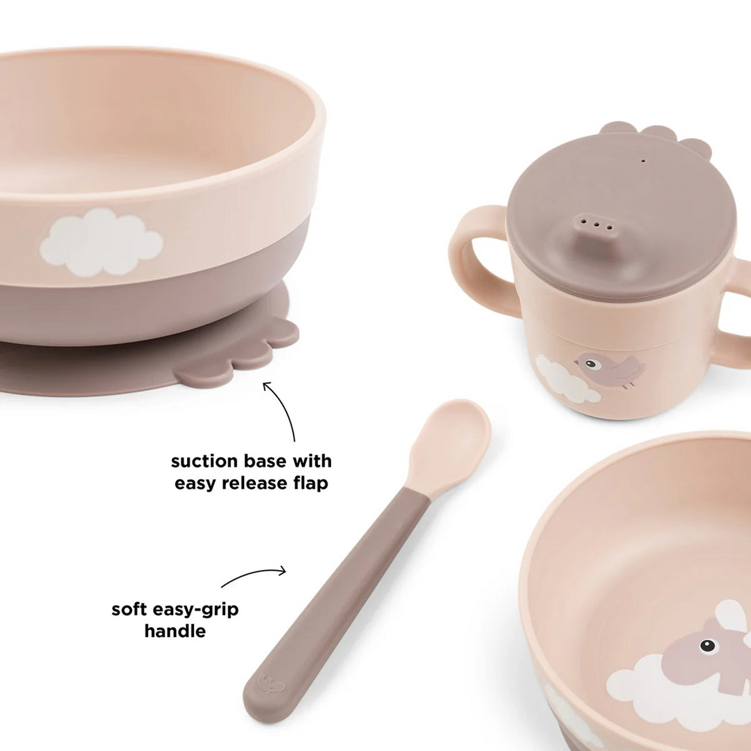 Done By Deer Foodie First Meal Set in Elphee Blue