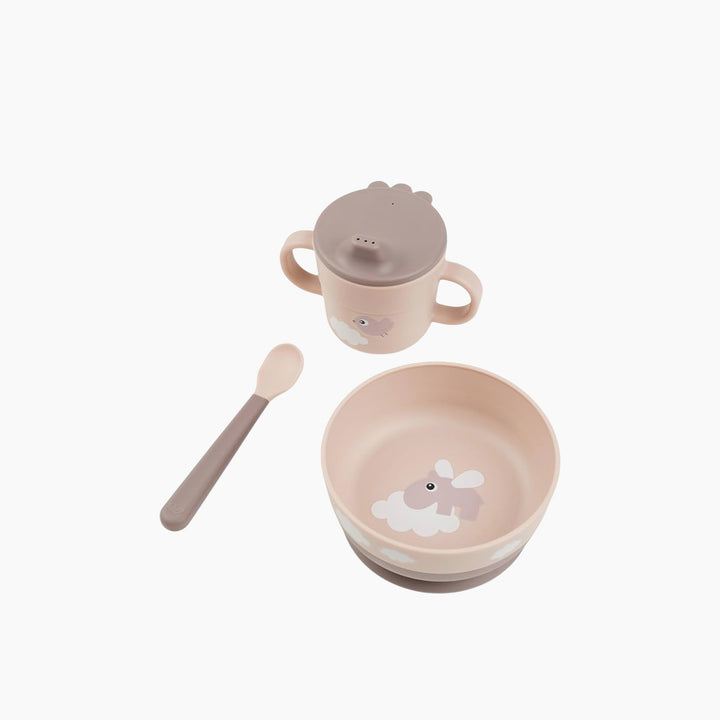 Done By Deer Foodie First Meal Set in Happy Clouds Powder