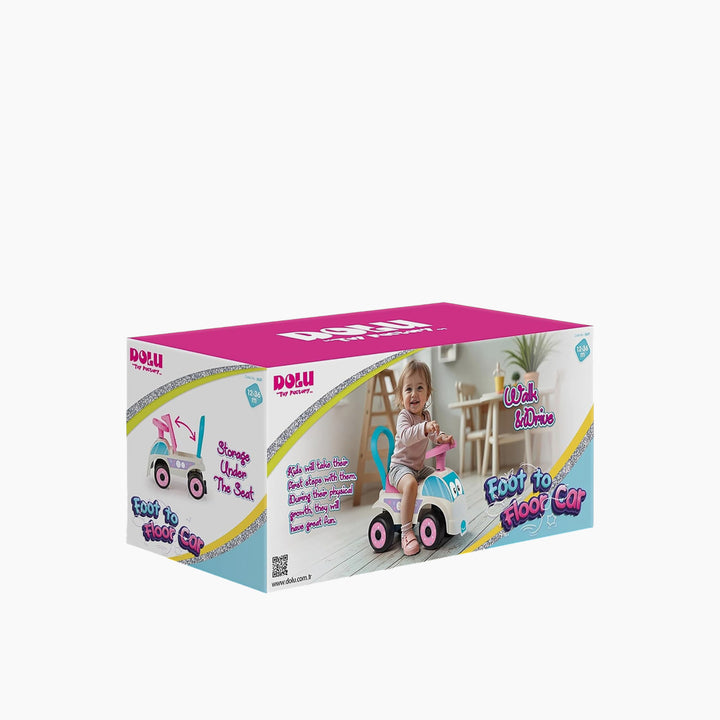 Dolu Foot To Floor Pink Car