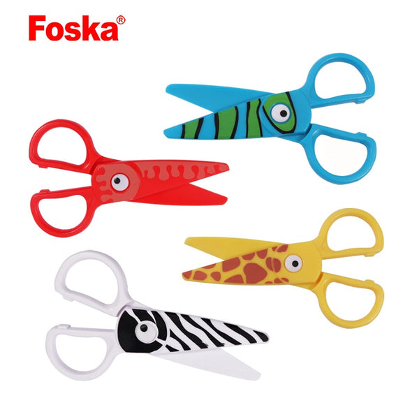 Foska Plastic Painting Safety Scissors for Crafts Kids