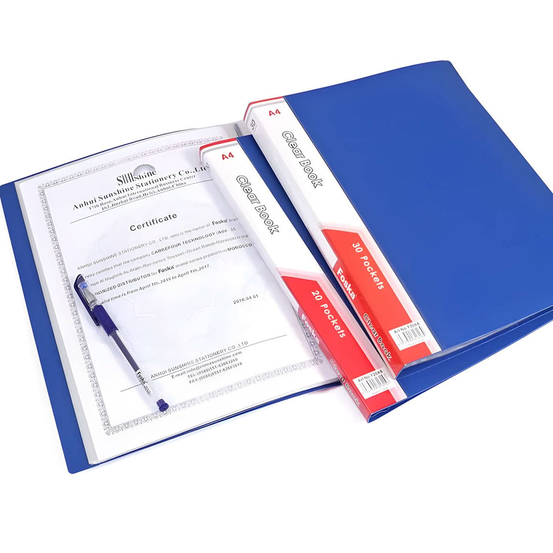 Foska Clear Book Binder