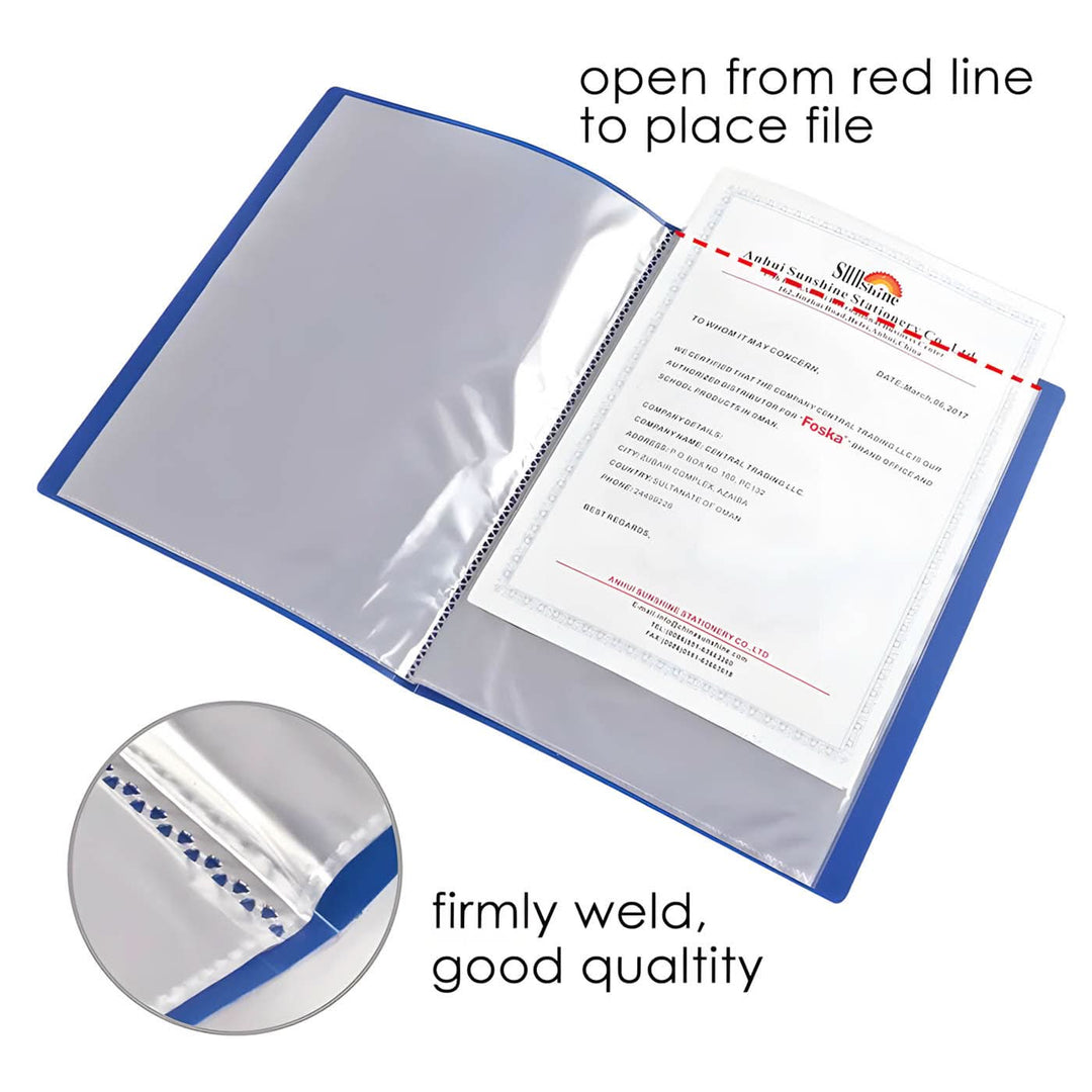 Foska Clear Book Binder