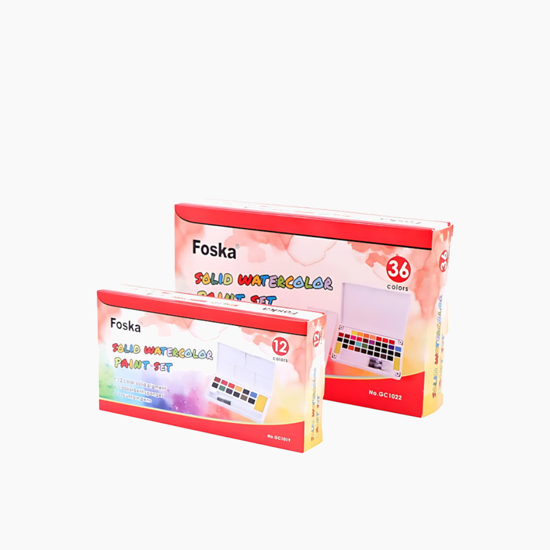 Foska Quality Solid Watercolor Paint Set