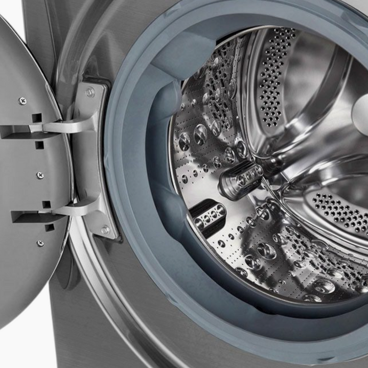 LG Front Load Washer 8KG AI Direct Drive Motor Steam Silver