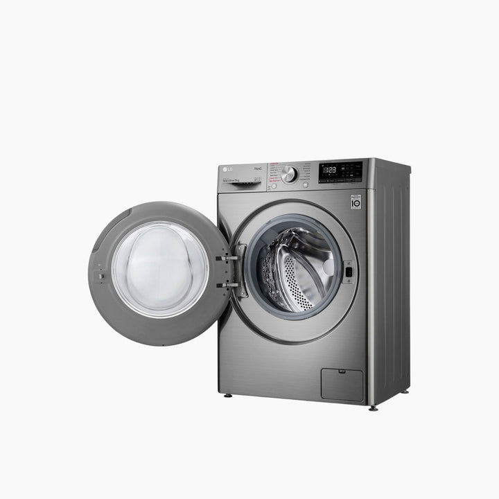LG Front Load Washer 8KG AI Direct Drive Motor Steam Silver