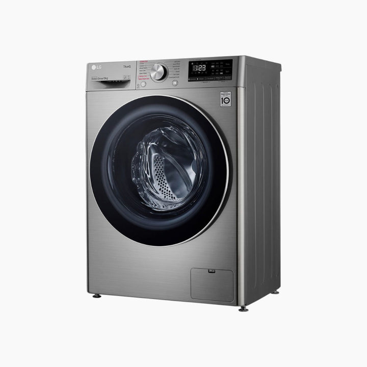 LG Front Load Washer 8KG AI Direct Drive Motor Steam Silver