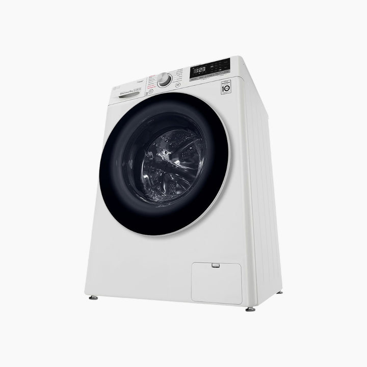 LG Front Load Washer 8KG AI Direct Drive Motor Steam White