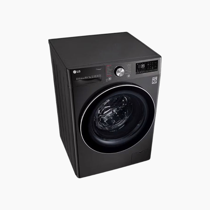 LG Front Load Washer &amp; Dryer 10.5/7KG AI DD TurboWash360 Black Steel