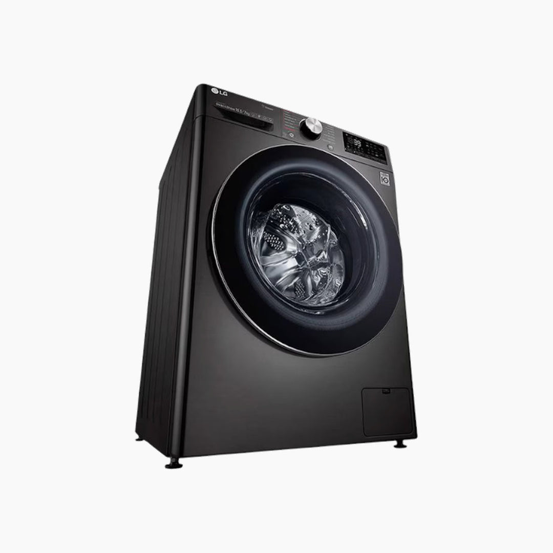 LG Front Load Washer &amp; Dryer 10.5/7KG AI DD TurboWash360 Black Steel