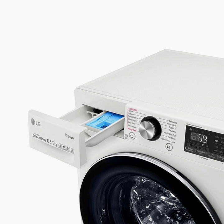 LG Front Load Washer &amp; Dryer 10.5/7KG AI DD TurboWash360 White