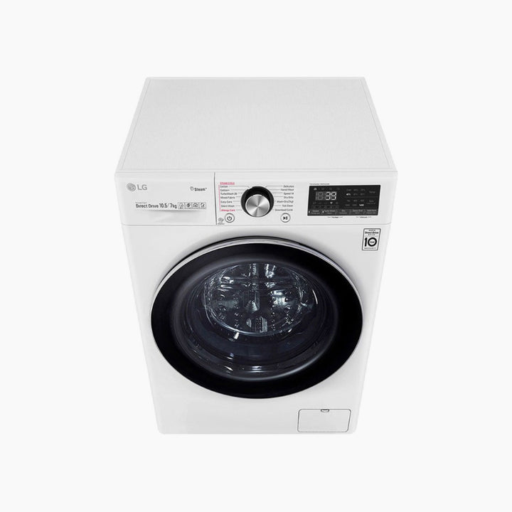 LG Front Load Washer &amp; Dryer 10.5/7KG AI DD TurboWash360 White