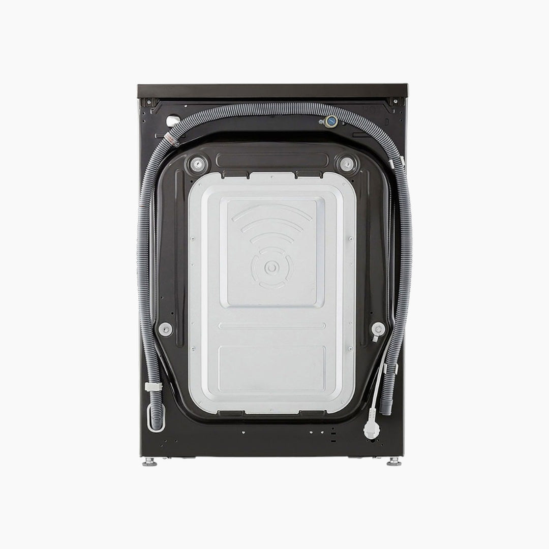 LG Front Load Washer &amp; Dryer 9/6KG, AI DD TurboWash 360 Black Steel