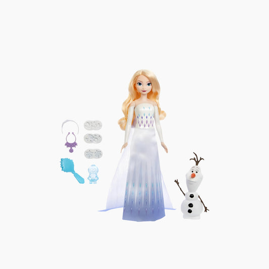 Mattel Frozen Fashion Dolls - Elsa And Olaf Snow Dough