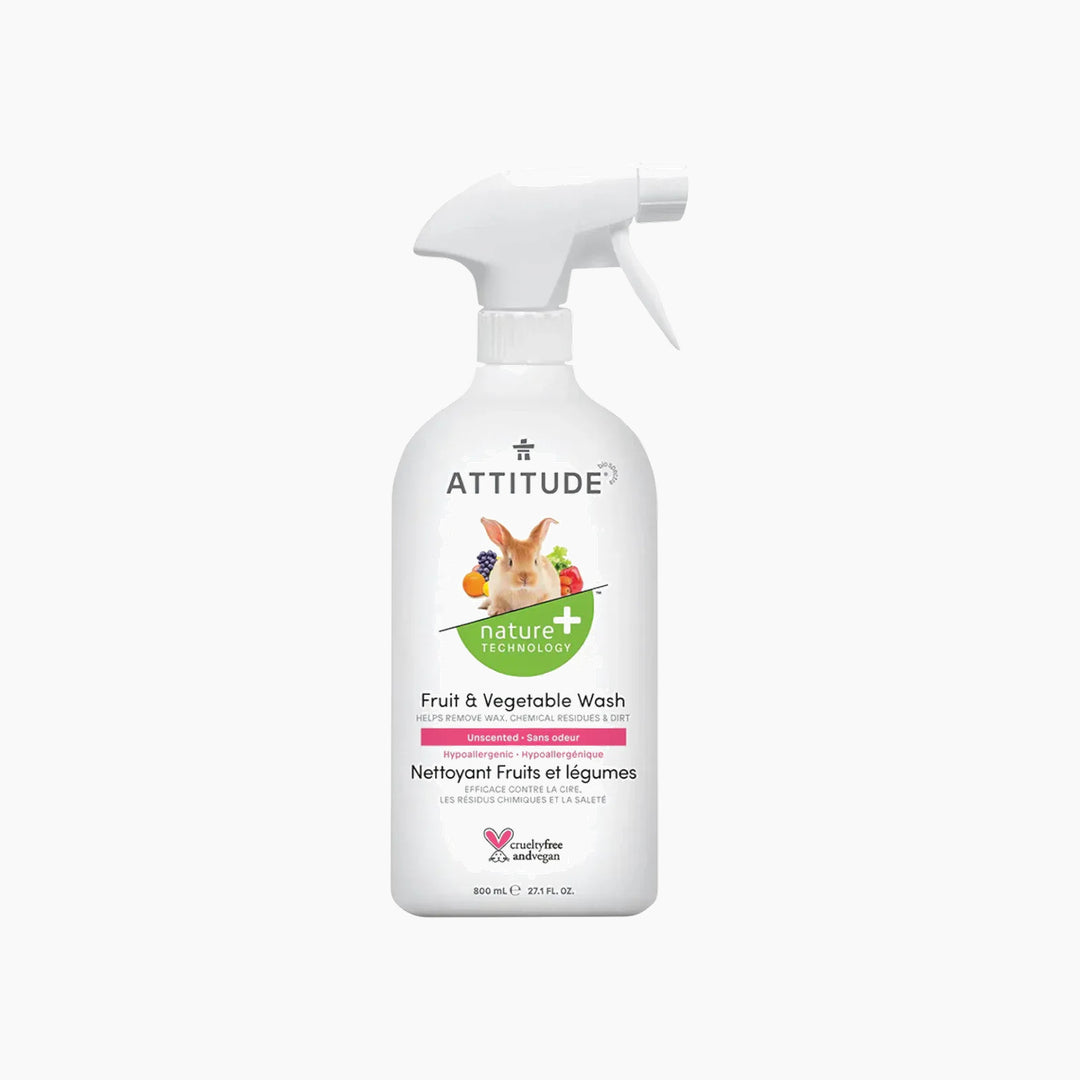 Attitude Fruit &amp; Vegetable Wash, unscented 800ml