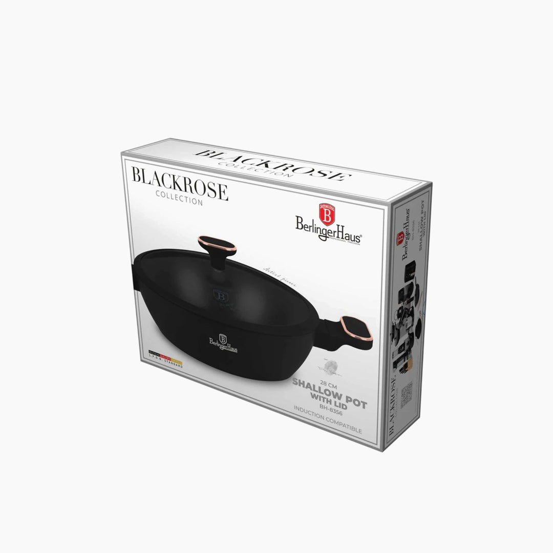 Berlinger Haus Frying Pan with Two Handles and Lid, 28 cm