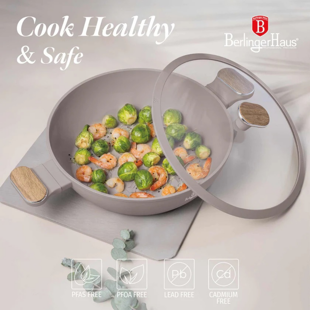 Berlinger Haus Frying Pan with Two Handles and Lid, 28 cm