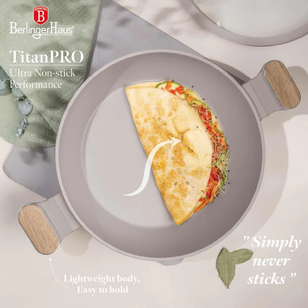 Berlinger Haus Frying Pan with Two Handles and Lid, 28 cm