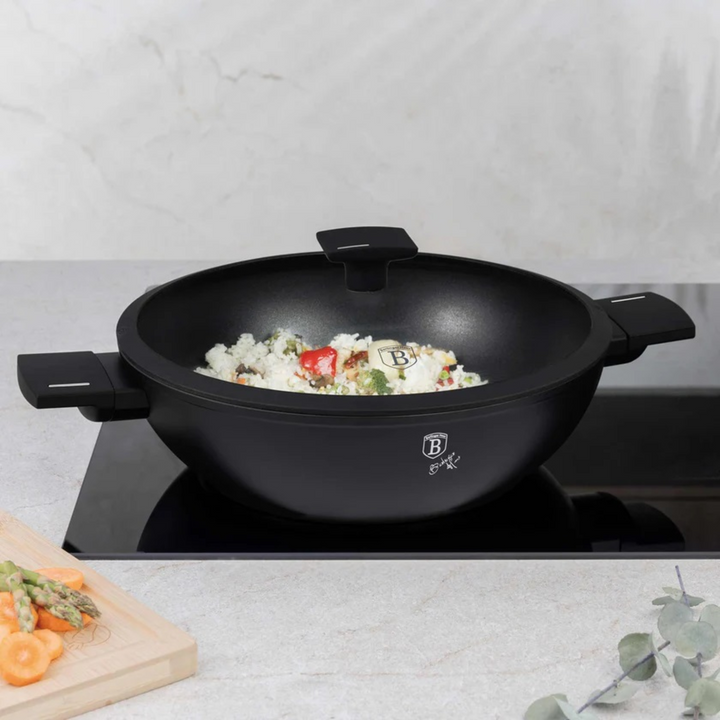 Berlinger Haus Frying Pan with Two Handles and Lid, 30 cm