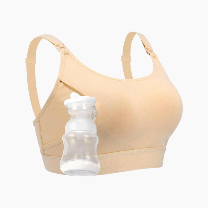 Momcozy Adjustable Nursing Bra Beige