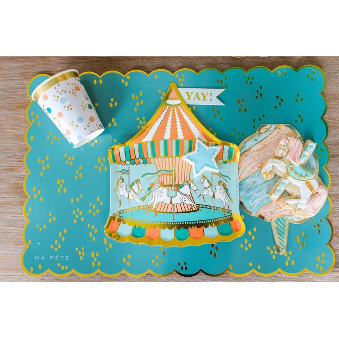 Ma Fete Carousel Plates - Set of 8 Ma Fete Carousel Plates - Set of 8