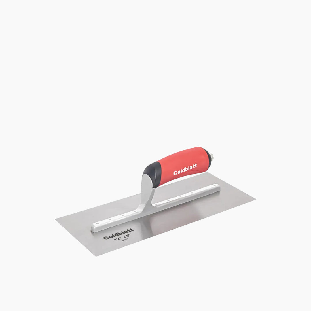 Goldblatt Pro Stainless Steel Stucco Trowel Soft Handle 12in. x 5in