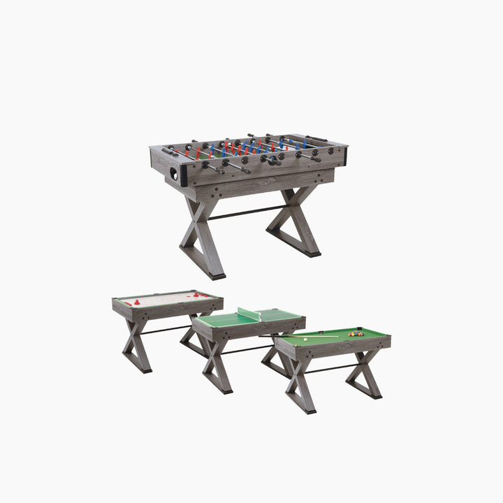Garlando 9-in-1 Multi-Game Table – Football Version with Retractable Rods