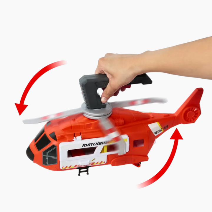 Gb Matchbox Emergency Helicopter Vehicle And Play Set