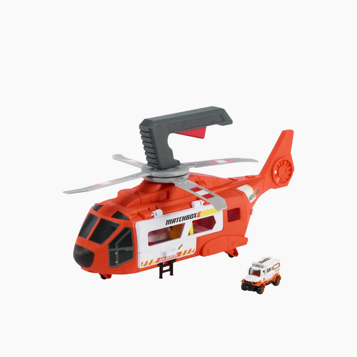 Gb Matchbox Emergency Helicopter Vehicle And Play Set
