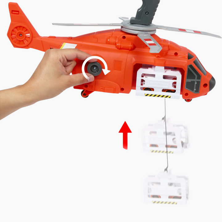 Gb Matchbox Emergency Helicopter Vehicle And Play Set