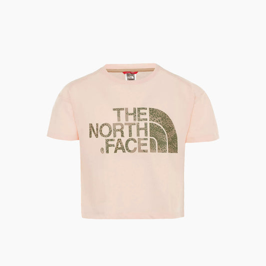 The North Face Girl's Cropped S/S Pink Salt
