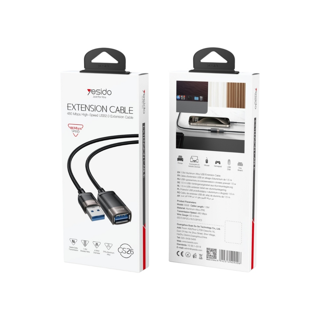Yesido FlexLink High-Speed USB Extension Cable