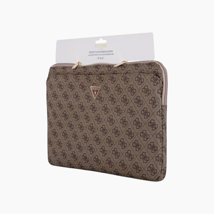 GUESS 4G Printed Stripes Zipper Laptop Sleeve 14 inch