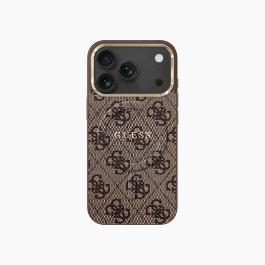 GUESS iPhone 4G Leather Metal Hardware Case