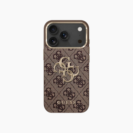 GUESS iPhone Classic MagSafe Leather Case