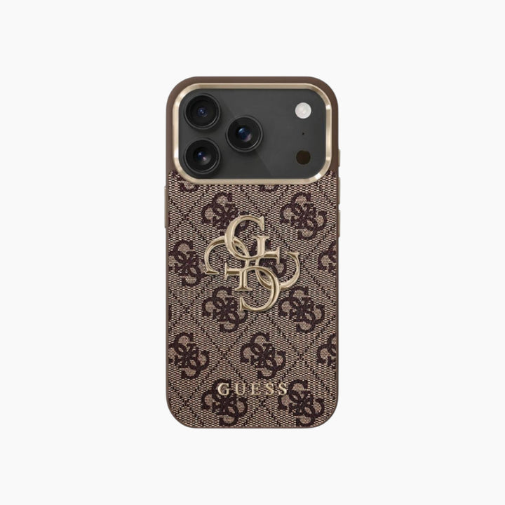 جراب GUESS iPhone كلاسيك MagSafe من الجلد