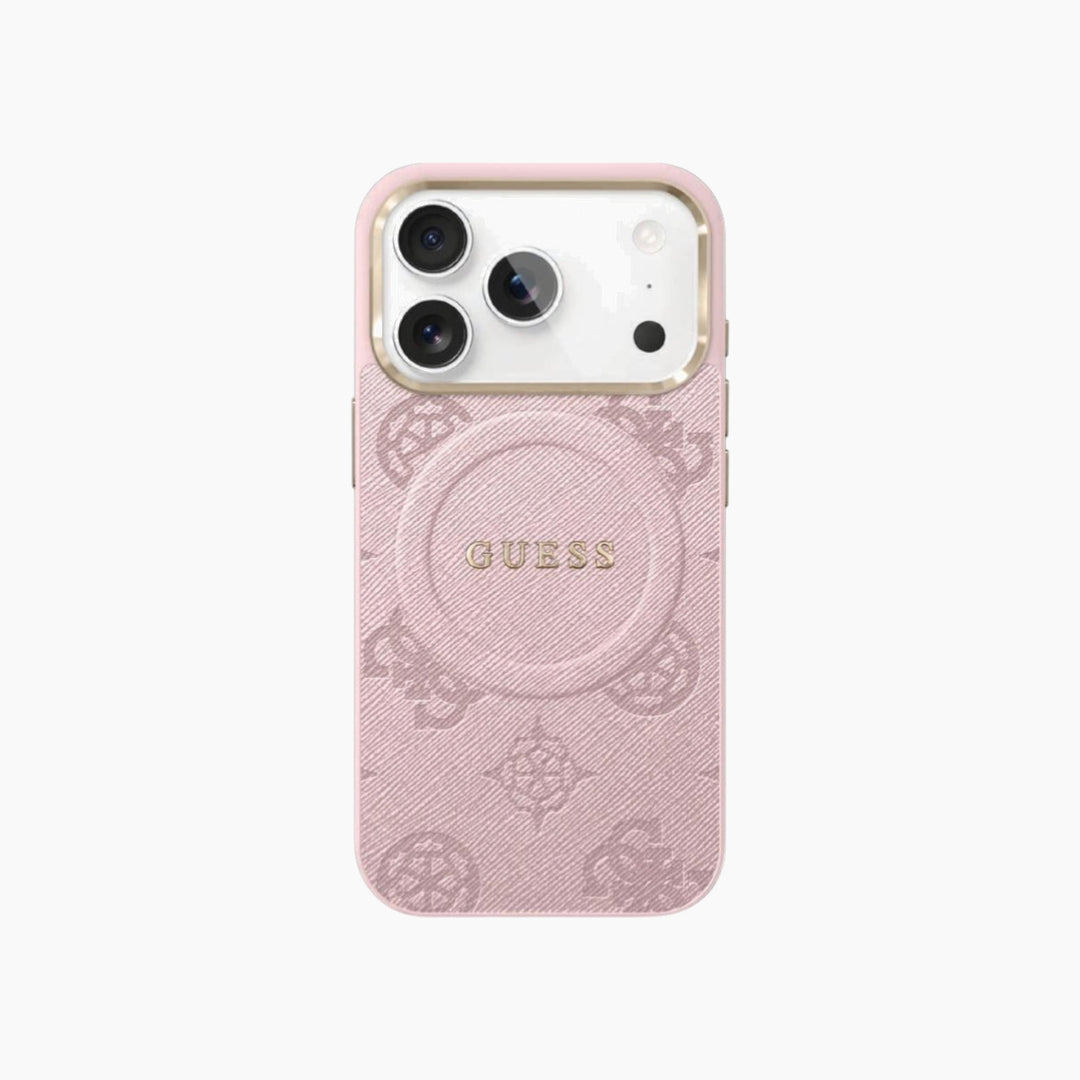 حافظة GUESS iPhone PU Saffiano مع أجهزة معدنية MagSafe