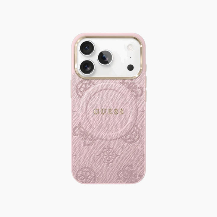 حافظة GUESS iPhone PU Saffiano مع أجهزة معدنية MagSafe
