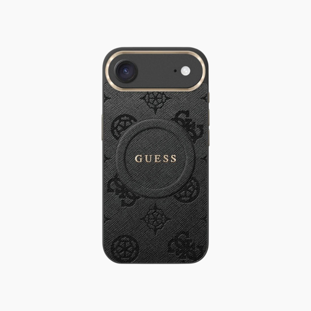 حافظة GUESS iPhone PU Saffiano مع أجهزة معدنية MagSafe