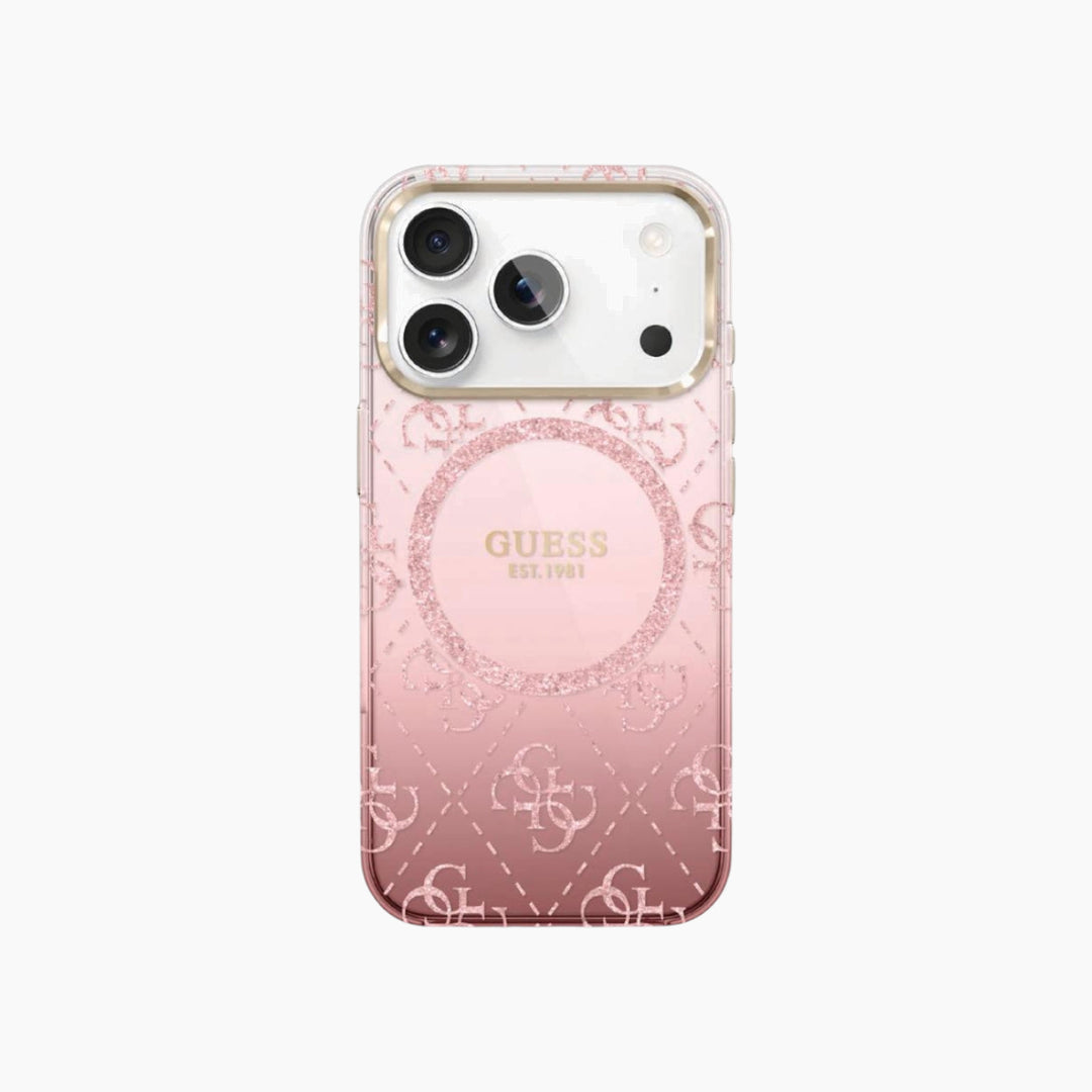 GUESS iPhone With Gradient Glitter MagSafe Case for iPhone 17 Pro