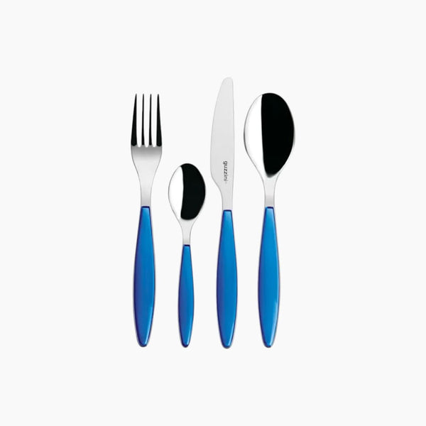 Guzzini Feeling Cutlery Set of 24 Pieces Blue