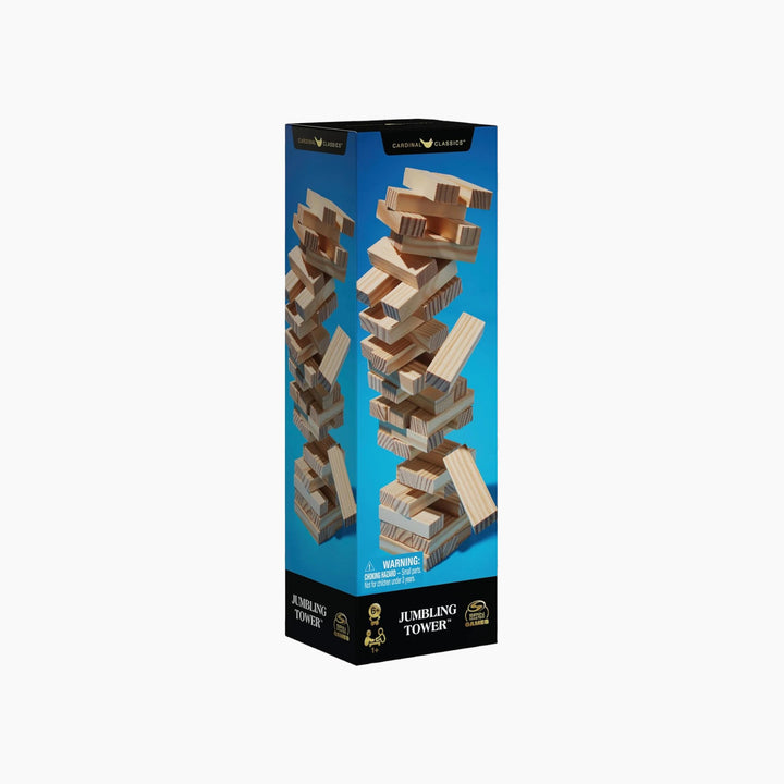Spin Master Game Jumbling Towers Wood In Shoe Box - HUNA