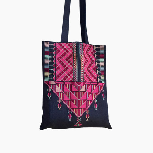 Folkglory Gaza Chest Panel Bag (Denim)