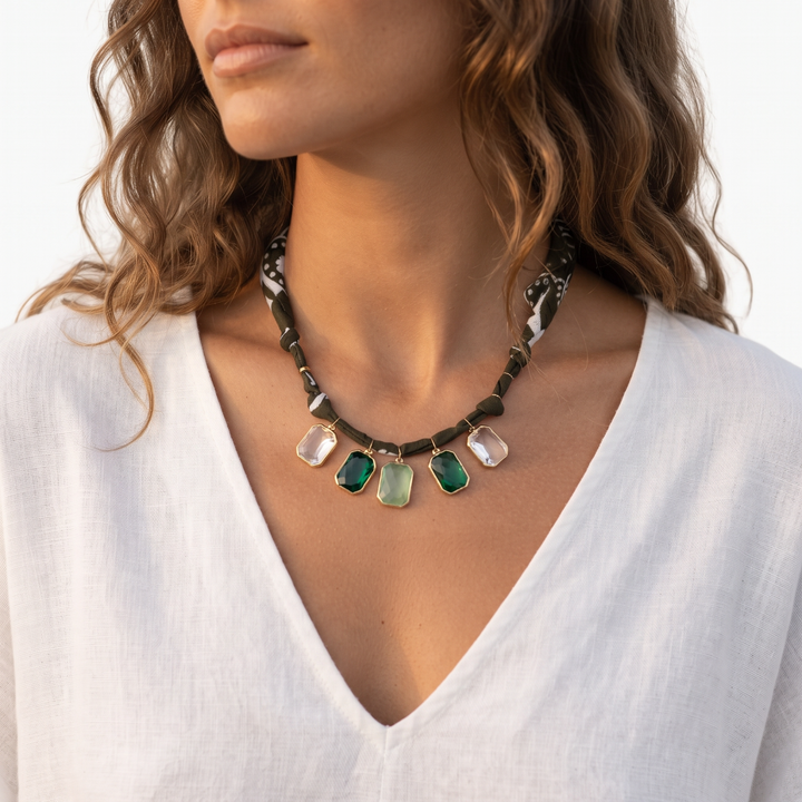 Bandana Charm Necklace