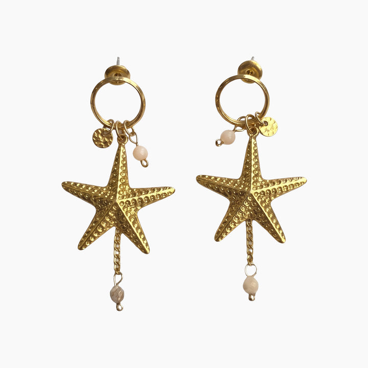 Featherlight Starfish Drop Earrings