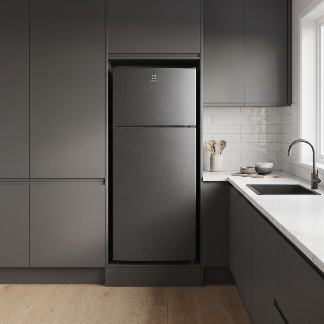 Electrolux Top Mount Fridge 503L Matt Dark Steel