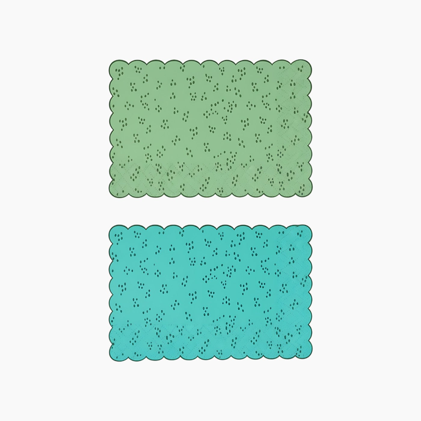 Ma Fete Fun Fair Paper Placemats Two Shades of Blue - Set of 4